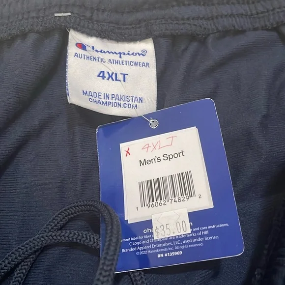 Champion Black and Red Sweatpants - Picture 8 of 9